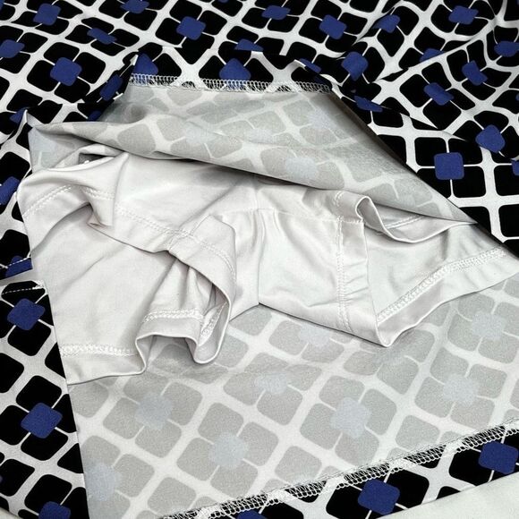 Greg Norman blue black and white print golf skort size 10 - Picture 13 of 13